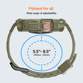 ACS05915 - Apple Watch Series (Apple Watch (49mm)) in vintage khaki fitment for all, wide range (140mm-215mm) of adjustability.