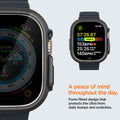ACS05458 - Apple Watch Ultra (Apple Watch (49mm)) Case Thin Fit in black form fitted design that protects the ultra from daily bumps and scratches. A peace of mind throughout the day.