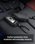 ACS10425 - BMW Key Fob Cover | BK100 in Matte Black showing the perfect protection from scratches and everyday impacts. 