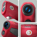 ACS07050 - Bushnell Tour V6 Shift Rangefinder Case Silicone Fit AirTag in red showing the different angles