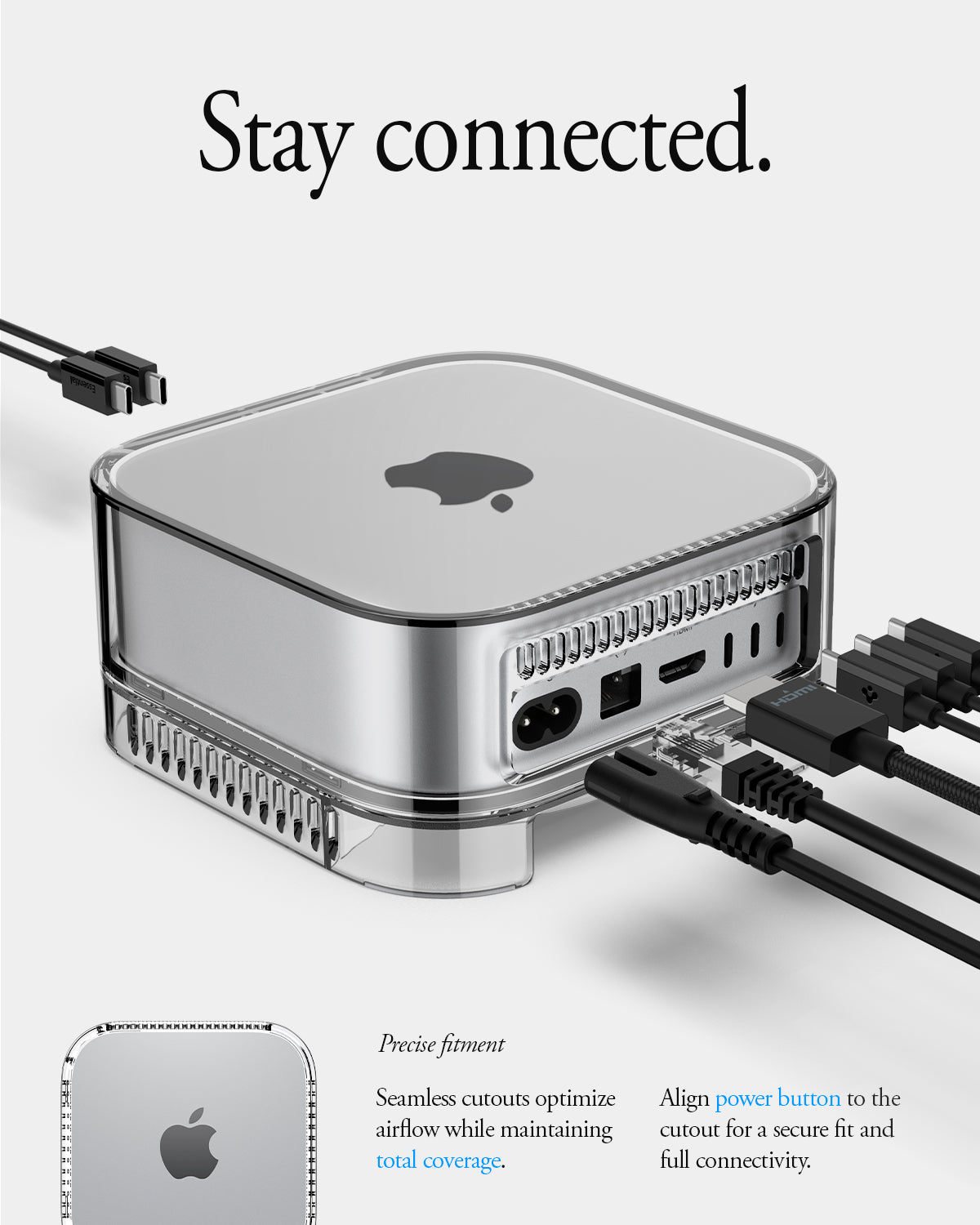 Apple Mac Mini Stand Ultra Hybrid - Spigen.com Official Site