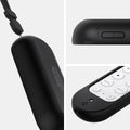 AMP02714 - Chromecast with Google TV Silicone Fit Voice Remote in black showing the different angles