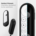AMP02714 - Chromecast with Google TV Silicone Fit Voice Remote in black showing the perfect fitment. precisely designed to be seamless