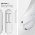 AMP02715 - Chromecast with Google TV Silicone Fit Voice Remote in white showing the flexibility. Easy installation without worries