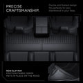 ACP08260 - Tesla Cybertruck WeatherBloc Floor Mat CLF in Black showing the precise craftsmanship, precise and flushed design fits perfectly for zero interference in your tesla, non-slip mat, friction fabric keeps mats in place on the road