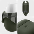 ASD01991 - Apple AirPods 3 Case Slim Armor IP in military green showing the different angles