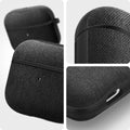 ASD02111 - Apple AirPods 3 Case Urban Fit in black showing the different angles