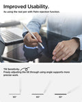 APP07858 - Apple Stylus Pen | DA12 White showing improved usability. As using the real pen with palm rejection function