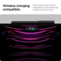 ACS05763 - Apple Pencil Holder DA201 in black showing the wireless charging compatible. Mount your Apple Pencil magnetically and wirelessly charge it on your iPad