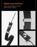AFA10614 - Spigen Universal Lanyard Strap showcasing sleek minimalist design with metal hardware and logo detail