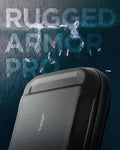 AFA04310 - DJI Action 2 Case Rugged Armor Pro Pouch in black showing the rugged armor pro bag half zoomed in