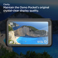 AGL07481 - DJI Osmo Pocket 3 Glas.tR SLIM in Clear showing the clarity, maintain the Osmo pocket's original crystal-clear display quality