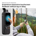 AGL07481 - DJI Osmo Pocket 3 Glas.tR SLIM in Clear showing natural touch response