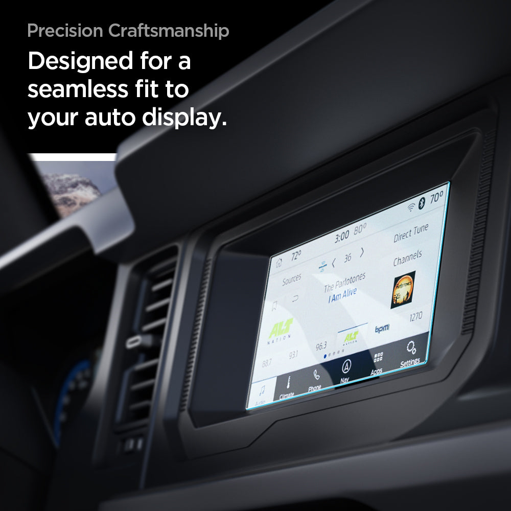 AGL04569 - Ford Bronco 8" Screen Protector GLAS.tR SLIM Anti-Glare showing precision craftsmanship. designed for a seamless fit to your auto display
