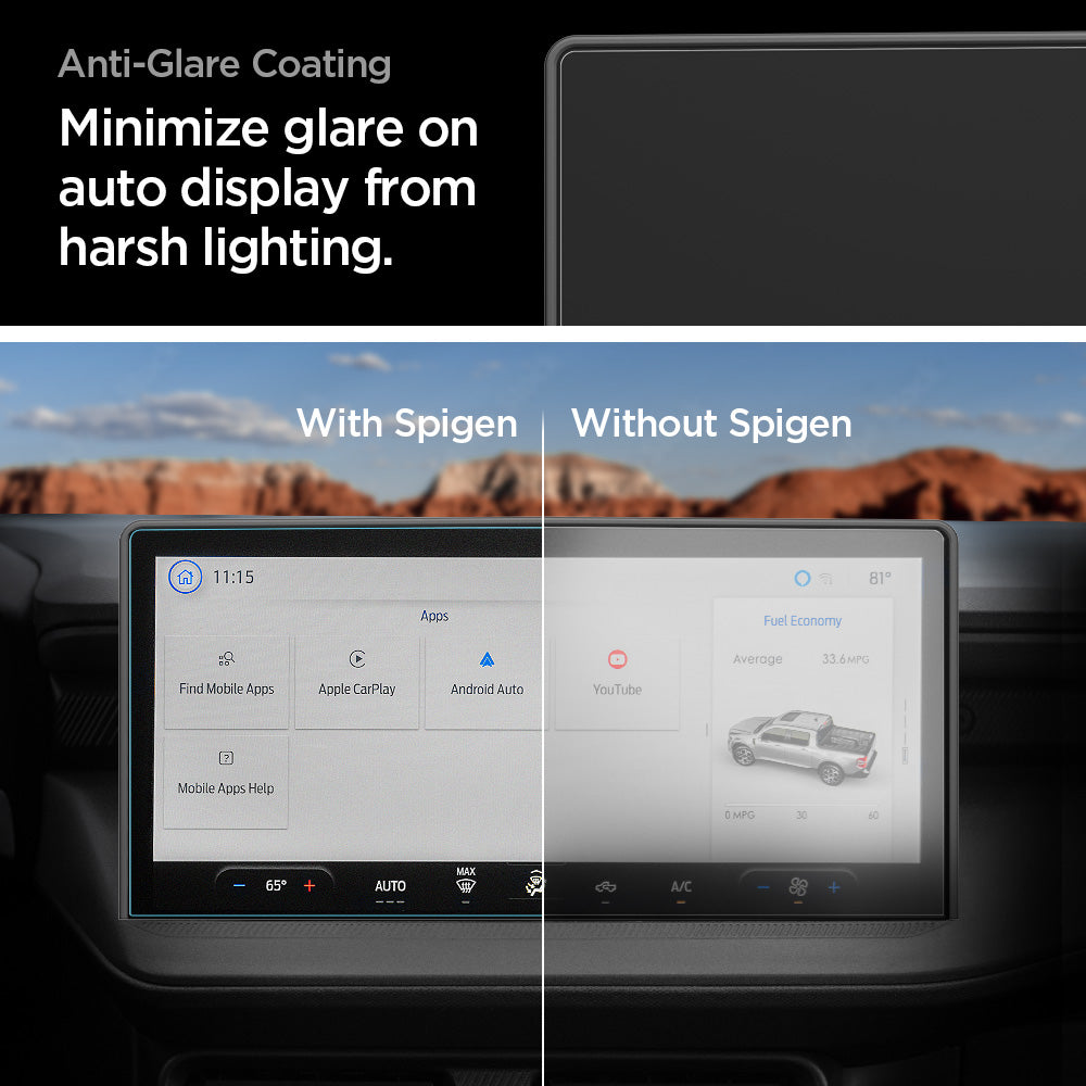 AGL10512 - Screen Protector GLAS.tR SLIM | Anti-Glare Ford Maverick 13.2-inch