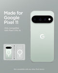 ACS11451 - Pixel 11 Pro XL Ultra Hybrid (Mag Fit) Clear White made for Google Pixel certified case with a built in MagFit ring and precise fit.