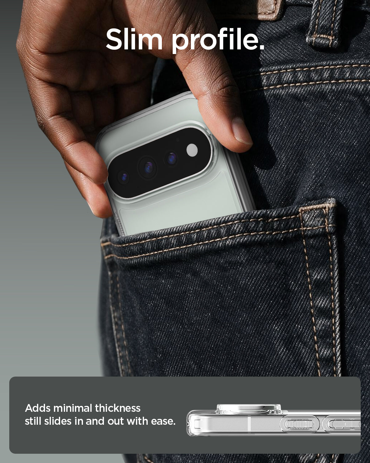  ACS11430 - Pixel 11 Pro  Ultra Hybrid Crystal Clear Slim crystal clear case for Pixel 11 Pro  slides easily into a pocket while adding minimal bulk for everyday carry.