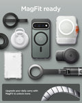 ACS11432 - Pixel 11 Pro  Ultra Hybrid (Mag Fit) Frost Black compatible with MagFit accessories for secure magnetic attachment and expanded everyday convenience.