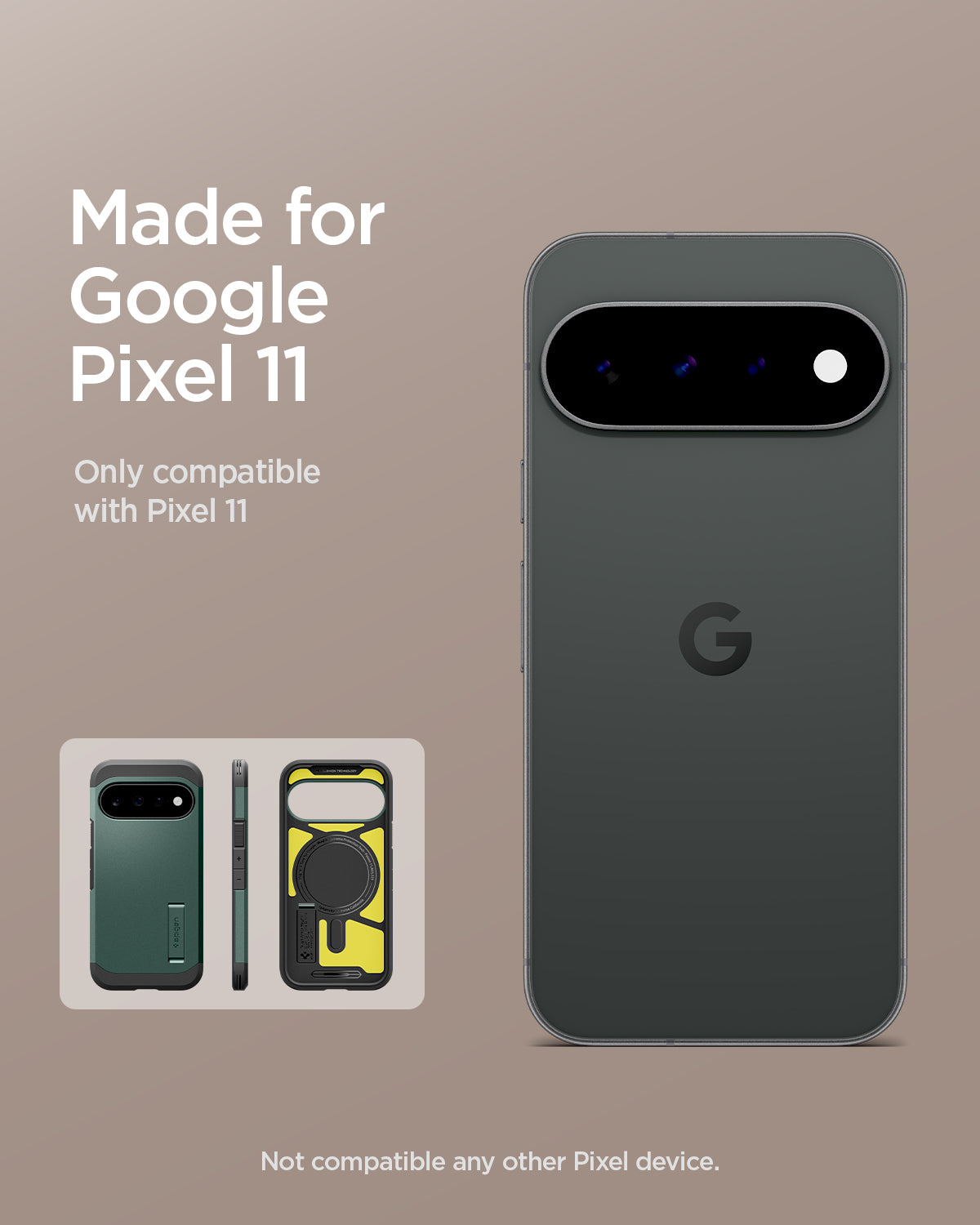 ACS11854 - Pixel 11 Tough Armor (Mag Fit) Abyss Green made for Google Pixel certified case