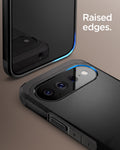 ACS11443 - Pixel 11 Tough Armor (Mag Fit) Black close up highlighting the raised edges around the display and camera.