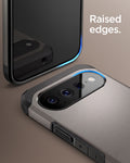 ACS11855 - Pixel 11 Tough Armor (Mag Fit) Gunmetal close up highlighting the raised edges around the display and camera.