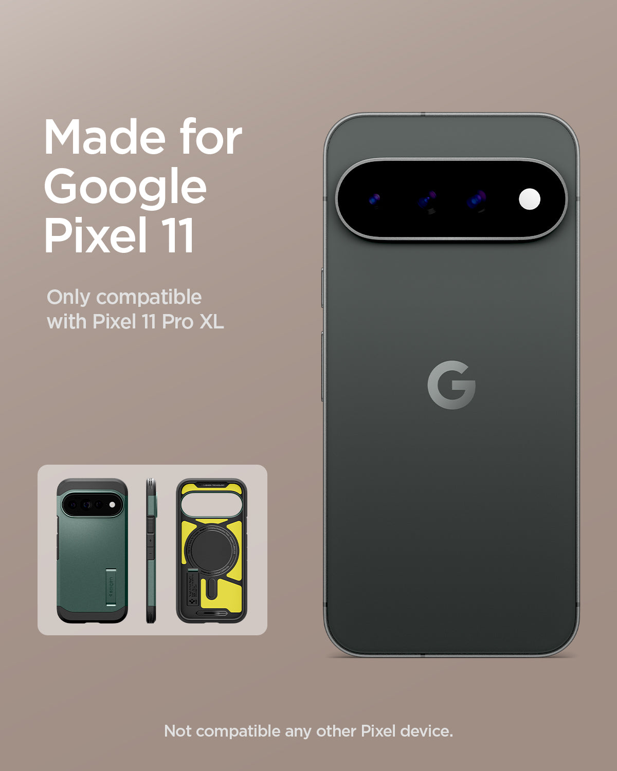 ACS11864 - Pixel 11 Pro XL Tough Armor (Mag Fit) Abyss Green made for Google Pixel certified case