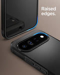 ACS11453 - Pixel 11 Pro XL Tough Armor (Mag Fit) Black close up highlighting the raised edges around the display and camera.