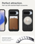 ACS09708 - Pixel 10 Pixel 10 Pro in black showing the perfect attraction. Pair it up with essential MagFit accessories. Optimized magnets. Stronger hold to support MagFit accessories.