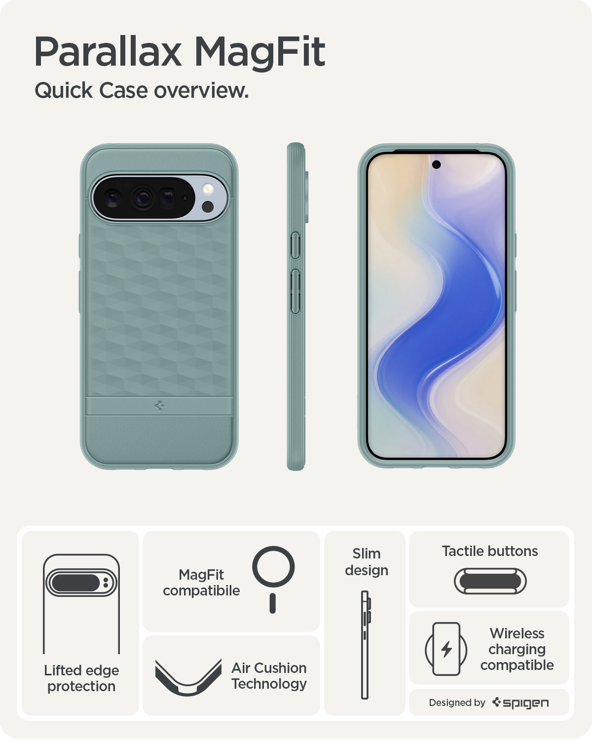 Pixel 10 Series Case Parallax (MagFit) - Spigen.com Official Site