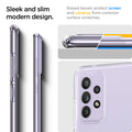 ACS02325 - Galaxy A72 Case Liquid Crystal in Crystal Clear sleek and slim modern design. Raised bezels protect screen and cameras from common surface scratches.