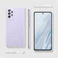 ACS02325 - Galaxy A72 Case Liquid Crystal in Crystal Clear showing side, front and back with case open.