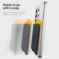 AFA09209 - Galaxy S25 Case MagSafe Card Holder Nano Pop (MagFit) in Blueberry Navy showing ready to go with a snap.