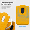 AFA09209 - Galaxy S25 Case MagSafe Card Holder Nano Pop (MagFit) in Blueberry Navy showing textured pattern for extra grip.