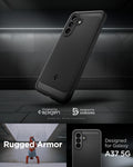 ACS09795 - Spigen Rugged Armor case for Samsung Galaxy A37 5G in Matte Black - designed by Spigen, Irvine California