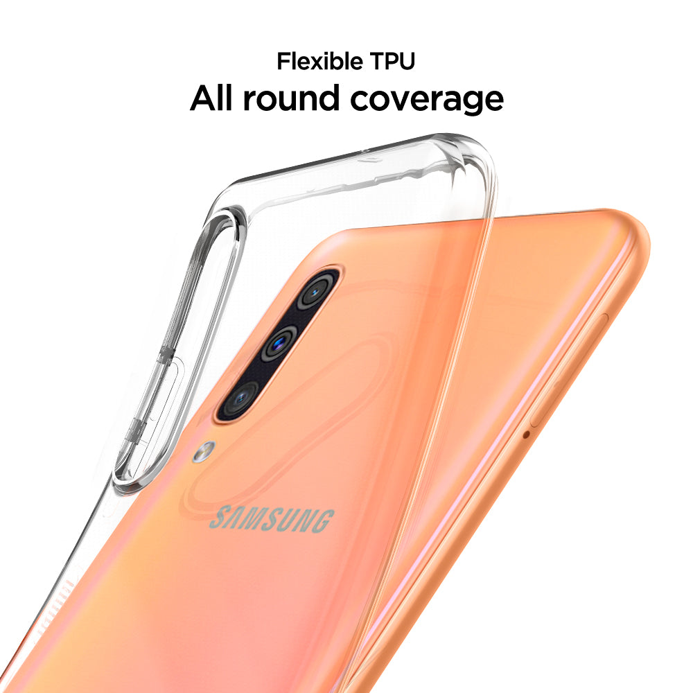 611CS26200 - Galaxy A50 Case Liquid Crystal in Crystal Clear flexible TPU. all round coverage.