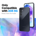 AGL07775 - Galaxy A55 5G Alignmaster Full Cover in Clear showing the compatibility only with A55 5G