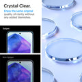 AGL07775 - Galaxy A55 5G Alignmaster Full Cover in Clear showing the crystal clear. Enjoy the same original quality of clarity without any added blemishes