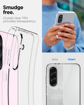 ACS09296 - Galaxy A56 5G Case Liquid Crystal in Crystal Clear smudge free long lasting transparency. Dot patterns provide an even look allowing a balanced form & transparency.
