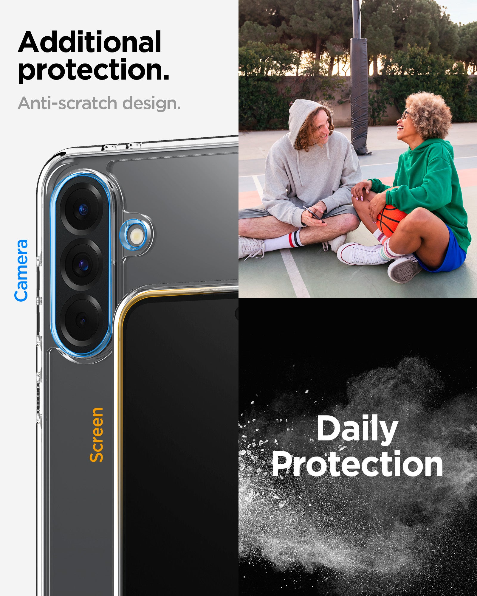 ACS09292 - Galaxy A56 5G Case Ultra Hybrid in Crystal Clear additional protection. Anti scratch design.