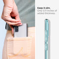ACS00566 - Galaxy A71 Case Liquid Crystal in Crystal Clear keep it slim. Only 0.10 inches of added thickness.
