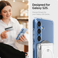 AFA09207 - Galaxy S25 Series Ultra Hybrid MagFit+ Wallet (MagFit) in Crystal Clear showing the precise fitment for your Galaxy S25 Series