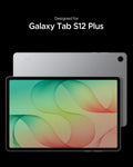 AGL11954 - Galaxy Tab S12+ Glas.tR EZ Fit Pro showing front and back views of the Galaxy Tab S12 Plus to indicate device compatibility.