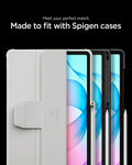 AGL11954 - Galaxy Tab S12+ Glas.tR EZ Fit Pro showing the screen protector paired with multiple tablet case designs to demonstrate case compatibility.