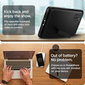 ACS02279 - Galaxy S20 FE Tough Armor Case in black kick back and enjoy the show.  flip open the kickstand, sit back and enjoy your video in comfort. Out of battery? no problem. Charge on or powershare with the case still installed on your device.