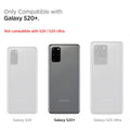 ACS00754 - Galaxy S20 Plus Liquid Air Case in black showing the compatibility only with Galaxy S20+. Not compatible with S20 | S20 Ultra