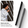 ACS00754 - Galaxy S20 Plus Liquid Air Case in black showing the sleek and slim. Easy to hold with minimal added bulk