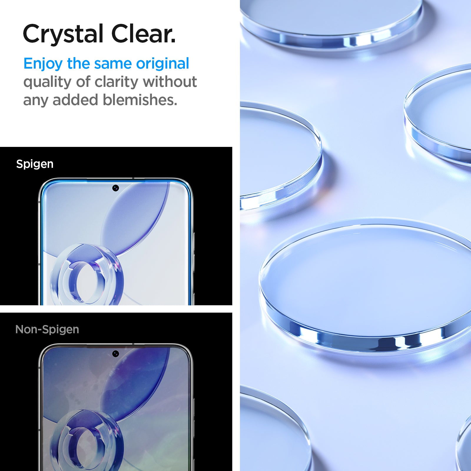 AGL05958 - Galaxy S23 EZ FIT GLAS.tR Screen Protector crystal lear. Enjoy the same original quality of clarity without any added blemishes.