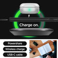 ACS07304 - Galaxy S24 Ultra Case Neo Hybrid in Black showing the powershare, wireless charge and USB-C cable