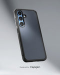 ACS08986 - Galaxy S25 Plus Case Ultra Hybrid in Frost Black showing the back, partial side and bottom
