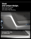 ACS08952 - Galaxy S25 Ultra Case Rugged Armor (MagFit) in Marble Gray sleek and unique design. sleek and slim profile with matte coating and carbon fiber detailing. textured tpu sides for added grip.